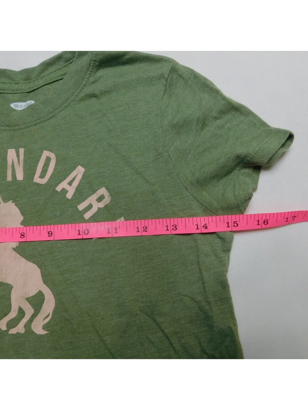 Old Navy Girls L 10-12 Green T Shirt Legendary Unicorn Pink Graphic Tee